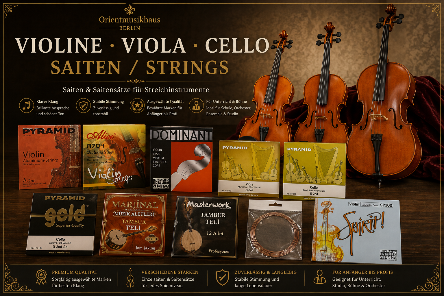 Violin/Geigen / Viola/ Cello Strings category icon/image